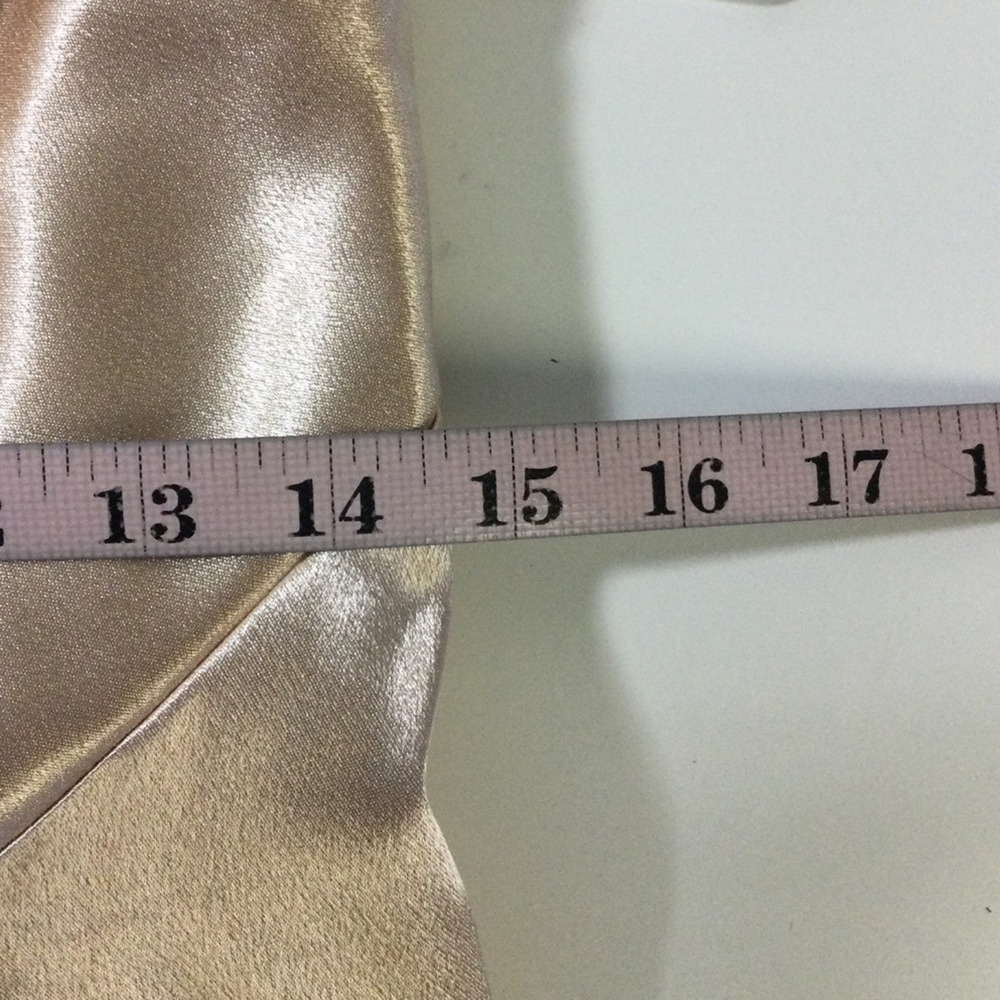 AW BRIDAL SZ 8 M champagne bridesmaid formal party wedding maxi dress B42 - Picture 6 of 8